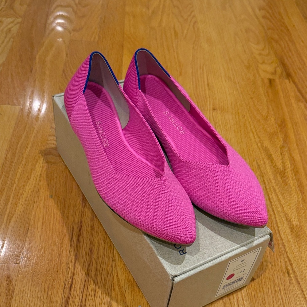 Rothy's Pink Point Flats